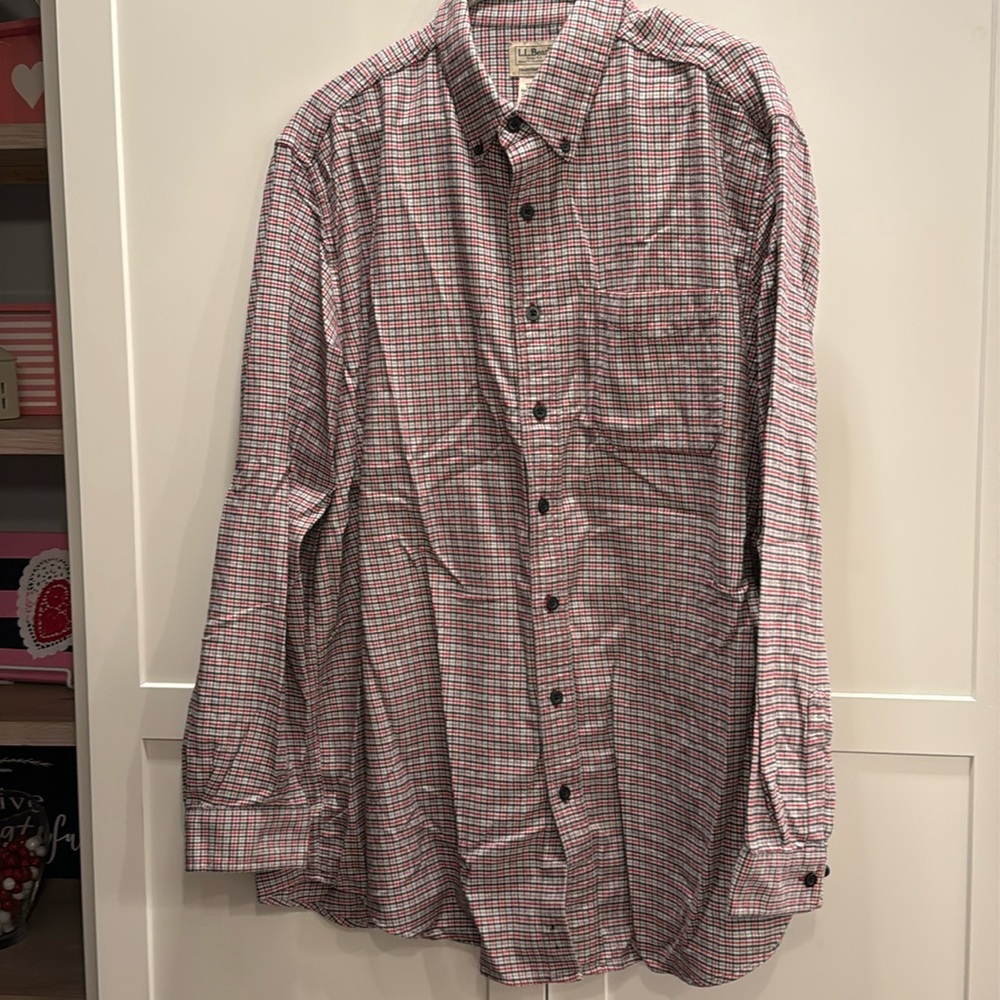 L.L. Bean Traditional Fit Flannel-Size XL Tall